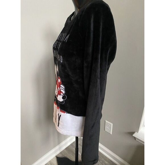 DISNEY Mickey & Minnie Mouse Women's Sleepwear Sweater Top Size M (8-10) - Picture 5 of 5